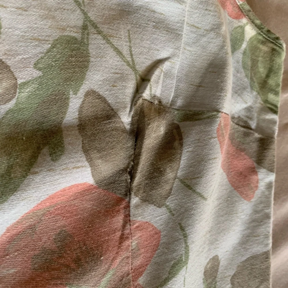 Women Vintage Floral sleeveless crop blouse shirt🌸 - Picture 11 of 12